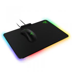 Razer雷蛇 Firefly烈焰神虫织物版 Chroma幻彩硬质游戏鼠标垫